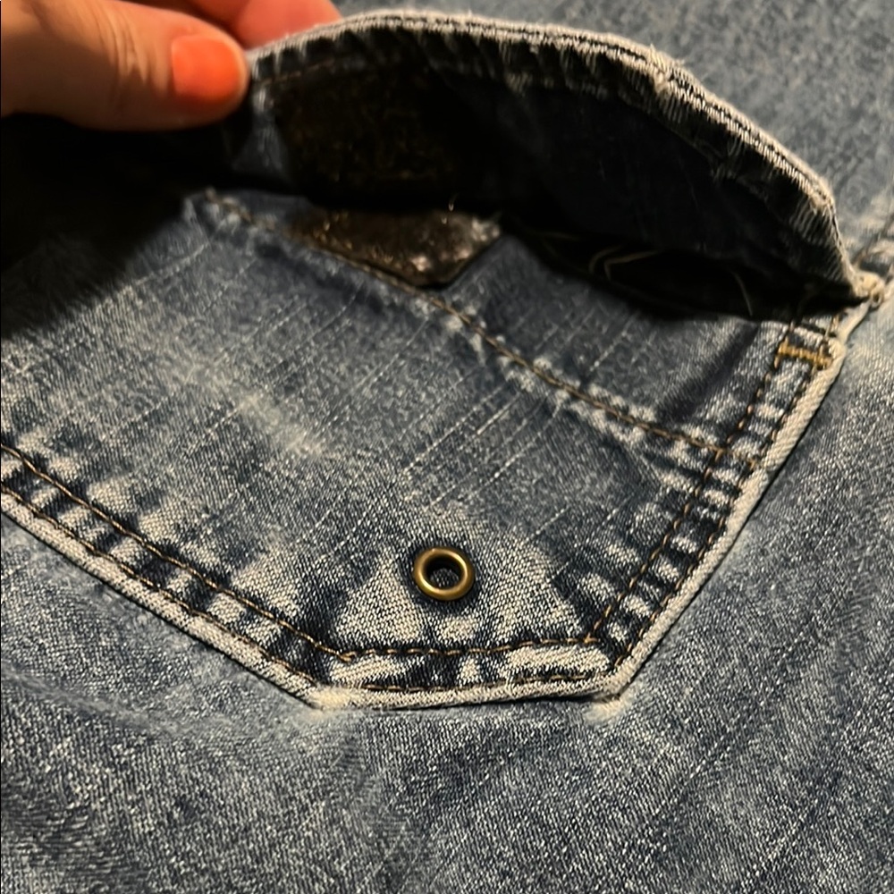 Lee Riveted Denim Women's Cargo Shorts ~ 16 - Picture 4 of 10